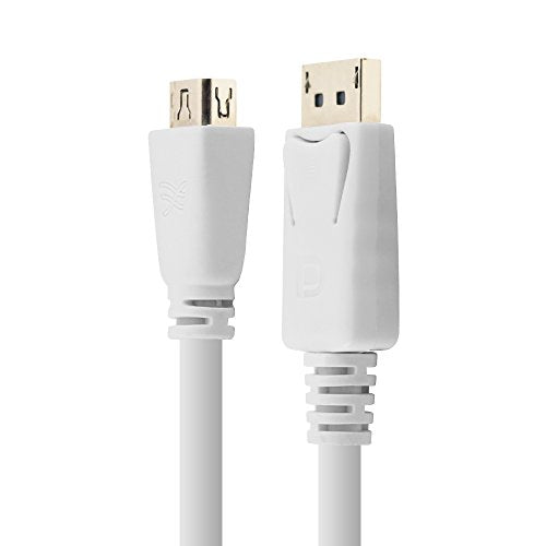 Cablesson Mini Displayport auf Displayport Adapter (für die Verwendung mit Dell Bildschirmen, Apple Cinema Displays und anderen mit Displayport ausgestattenen PCs) - Buchse auf Stecker - vergoldete Stecker