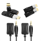 Cablesson Ivuna Flex IR Adapter kit with remote control - Infrared receiver IR repeater emitter. SKY Q, CEC, Magic Eye, 3D, HDCP, Blu-Ray, HDTV, 2160p, HDMI 2.1 /2.0, UHD