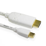 Cablesson Mini DisplayPort auf HDMI Kabel 2m (Thunderbolt Port Kompatibel) Mini DP auf HDMI HDTV Kabel Adapter mit Audio für Apple iMac MacBook Pro Air LCD TV