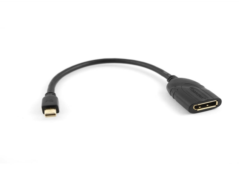 Cablesson Mini DisplayPort 1.2 Adapter - männlich auf weiblich Mini DP to DP - Thunderbolt Adapter für Apple, Mac, Apple LED Cinema Display und mehr - 1080p, schwarz