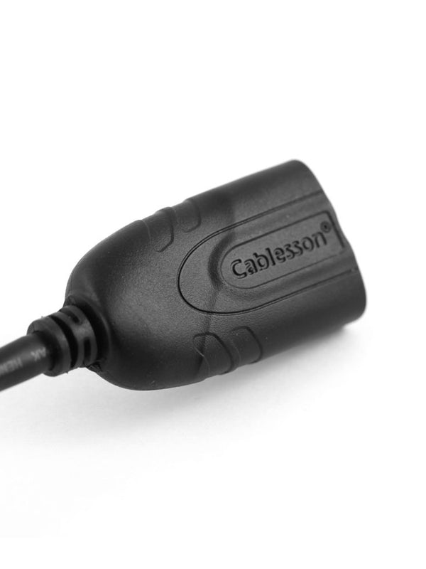 Cablesson Mini DisplayPort 1.2 Adapter - männlich auf weiblich Mini DP to DP - Thunderbolt Adapter für Apple, Mac, Apple LED Cinema Display und mehr - 1080p, schwarz