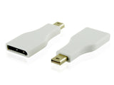Cablesson Mini DisplayPort 1.2 Adapter - männlich auf weiblich Mini DP to DP - Thunderbolt Adapter für Apple, Mac, Apple LED Cinema Display und mehr - 1080p, weiß