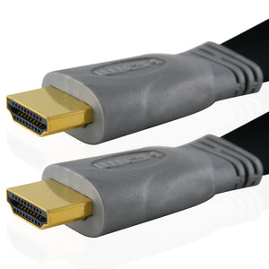 Cablesson Flat 6m High Speed HDMI Kabel (HDMI Typ A, HDMI 2.1/2.0b/2.0a/2.0/1.4) - 4K, 3D, UHD, ARC, Full HD, Ultra HD, 2160p, HDR - fÃƒÆ’Ã‚Â¼r PS4, Xbox One, Sky Q, LCD, LED, UHD, 4k Fernsehern - schwarz