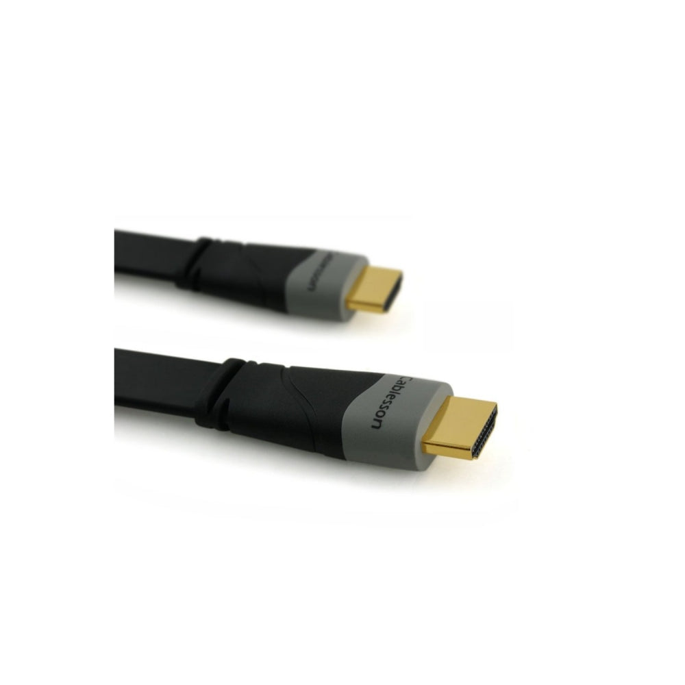 Cablesson Flat 9m High Speed HDMI Kabel (HDMI Typ A, HDMI 2.1/2.0b/2.0a/2.0/1.4) - 4K, 3D, UHD, ARC, Full HD, Ultra HD, 2160p, HDR - fÃ¼r PS4, Xbox One, Sky Q, LCD, LED, UHD, 4k Fernsehern - schwarz