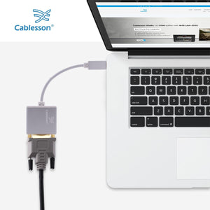 Cablesson - USB Typ C-zu-VGA-Adapter 0.23m - männlich zu weiblich - 1080P @ 60Hz