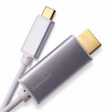 Cablesson 1m USB Typ C männlich auf HDMI männlich Adapter Kabel mit Aluminiumschalen 4K@30Hz (UHD 4Kx2K, Thunderbolt 3 Kompatibel) Adapter Konverter für iMac 2017, Macbook Pro 2017 2016 - Weiß