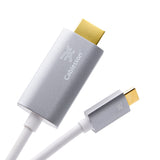 Cablesson - USB Typ C Stecker auf HDMI 2.0 Stecker-Adapter-Kabel mit Aluminiumschalen 2M 4K @ 60Hz - Schwarz