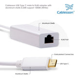 Cablesson - USB Typ C zu RJ45 Adapter 0.23m - männlich zu weiblich - 1000m