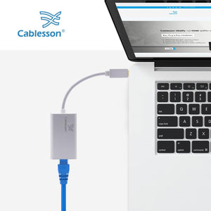 Cablesson - USB Typ C zu RJ45 Adapter 0.23m - männlich zu weiblich - 1000m