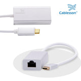 Cablesson - USB Typ C zu RJ45 Adapter 0.23m - männlich zu weiblich - 1000m