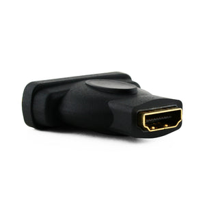 Cablesson HDMI Female to DVI / DVI-D Female Adapter / Converter - Schwarz - Gold Plated