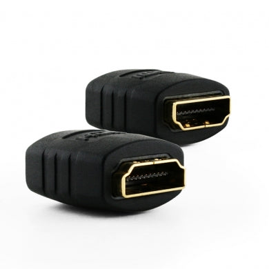 HDMI Coupler Adapter - Black (24K Gold Plated v1.3 & v1.4 &2.0 supported 1080p Full HD)