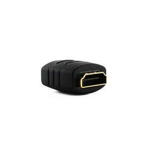 HDMI Coupler Adapter - Schwarz (24K Gold Plated v1.3 & v1.4 &2.0 supported 1080p Full HD)