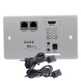 Cablesson HDelity HDBaseT 100m Wall Plate Extender (100m) (HDMI + 10/100 + IR) 4Kx2K Ultra HD Over Single Cat5e/Cat6 /Cat7, RS232 with bidirectional IR Control. Support 3D, 1080p, 4k, Deep Colour, UHD, HDR, CEC