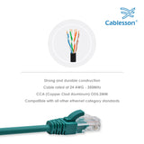 Cablesson - Cat5e Ethernet Cable - UTP - Cable Ties - 5 Pack - 0.5m