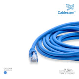 Cablesson - Cat6 Ethernet Cable - 7.5m - Black