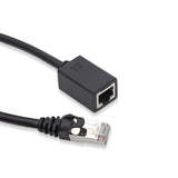 Cablesson 0.5m Cat6 Ethernet Gigabit LAN network cable (RJ45), UTP, downward compatible (Cat5, Cat5e) 10/100/1000Mbit/s, For Switch, Router, Modem, Internet, Broadband, Hub, Patch Panel, Access Point, Black