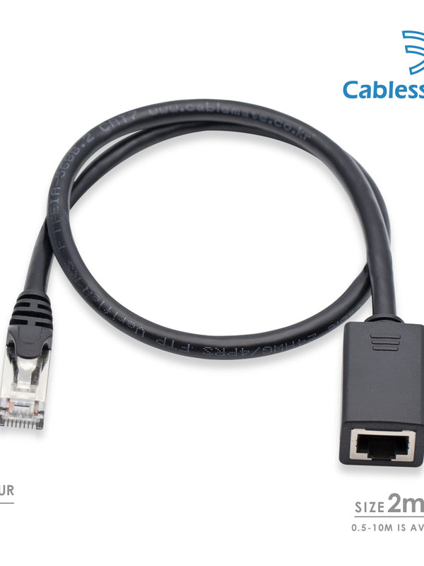 Cablesson 2m Cat6 Ethernet Gigabit LAN Netzwerk Kabel (RJ45), UTP, abwärtskompatibel (Cat5, Cat5e) 10/100 / 1000Mbit/s Für Switch, Router, Modem, Internet, Breitband, Hub, Patchpanel, Access Point, Schwarz