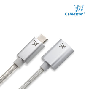 Cablesson Maestro USB C to USB 3.0 A Female Extension Cable, for New Macbook and More Type C devices, 6.5ft (2m)
