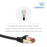 Cablesson - Cat7 Ethernet Cable - 2m - RJ45 - Black