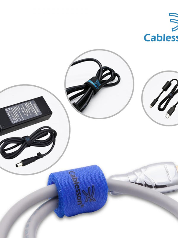 Cablesson - Nylon Kabelbinder Chunky Packung mit 30 - Blau