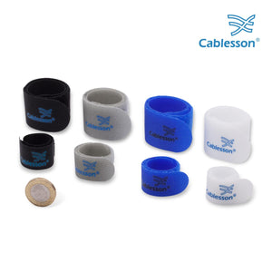 Cablesson - Nylon Kabelbinder Chunky Packung mit 30 - Blau