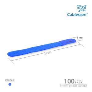 Cablesson - Cables Tie - Chunky Pack - Blue - 100