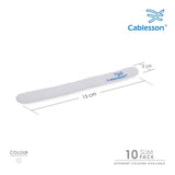 Cablesson - Cables Tie - Slim Pack - White - 10