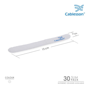 Cablesson - Cables Tie - Slim Pack - White - 30