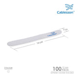 Cablesson - Cables Tie - Slim Pack - White - 100