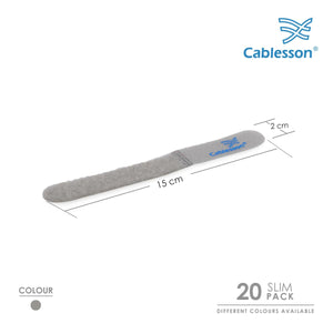 Cablesson - Cables Tie - Slim Pack - Grey - 20