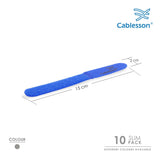 Cablesson - Cables Tie - Slim Pack - Blue - 10
