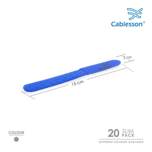Cablesson - Cables Tie - Slim Pack - Blue - 20