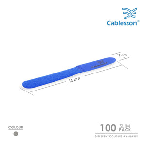 Cablesson - Cables Tie - Slim Pack - Blue - 100