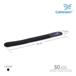 Cablesson - Cables Tie - Chunky Pack - Black - 50