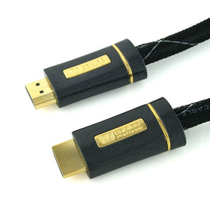 XO Platinum II 1.5m High Speed HDMI Cable (HDMI Type A, HDMI 2.1/2.0b/2.0a/2.0/1.4) - 4K, 3D, UHD, ARC, Full HD, Ultra HD, 2160p, HDR - for PS4, Xbox One, Wii, Sky Q, LCD, LED, UHD, 4k TVs - Black