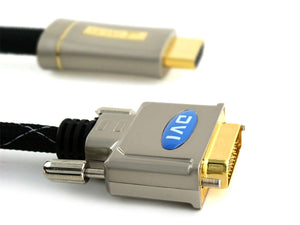 XO Platinum 10m HDMI to DVI HIGH SPEED Cable - 1080p (Full HD) / v1.3 / Video / DVI-D (Dual Link) 24+1 Pins / 24k Gold Plated
