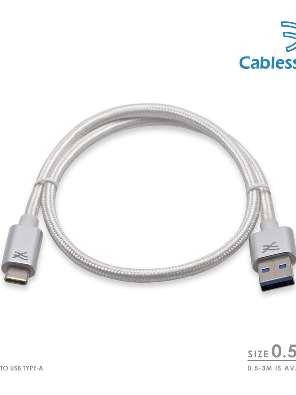 Cablesson Maestro USB C to USB A Cable 1.6ft (0.5m) (C to A) for Samsung S8, Nintendo Switch, the new MacBook, Chromebook Pixel, Nexus 5X& 6P, Nokia N1 Tablet, OnePlus 2 and More USB Type-C Devices.