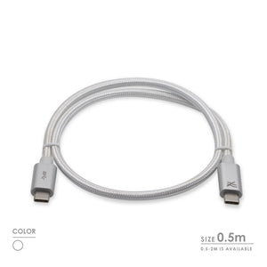 Cablesson - Maestro - USB-C to USB-C Cable - 0.5 - 2m - Male to Male - White