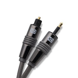 XO Premium Install Series Mini TOSLINK to Optical Digital S/PDIF Audio Cable Lead AV - 2m - Compatible with PS4/PS3, Xbox One, Wii, Sky Q, Sky HD, HD TVs, DVD, AV Amp, Home Cinema Systems, MP3 players