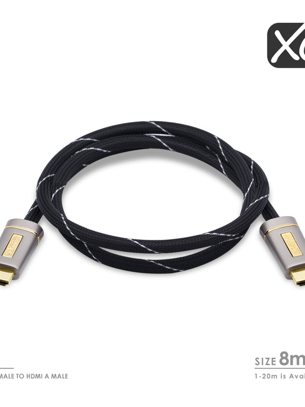 XO Platinum 8m High Speed ​​HDMI-Kabel mit Ethernet.
