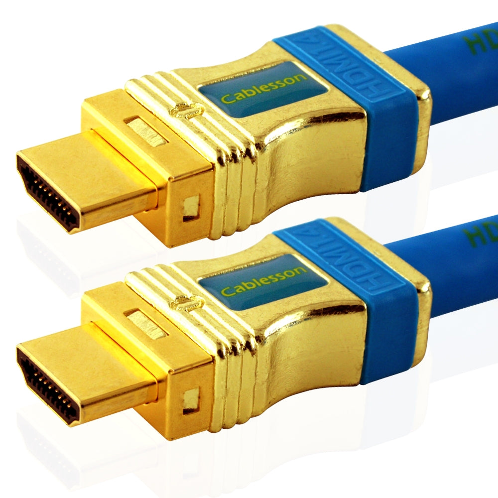 Cablesson Kaiser **FUTURE PROOF** 2160p 4k2k 5M / 5 Meter HDMI Cable 1.4 + Ethernet and Audio Return Channel (2.0/1.4a Version, 21Gbps) WITH 1.3 1.3b 1.3c 1.4 1080P, PS4, XBOX ONE, DVD, Blu-ray, VIRGIN BOX, FULL HD LCD, PLASMA & LED TVs, 3D UHD TV Lead, SKY HD