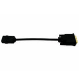 Cablesson DVI Male to HDMI Female 200mm Adapter / Converter Short Cable - Schwarz - Gold Plated