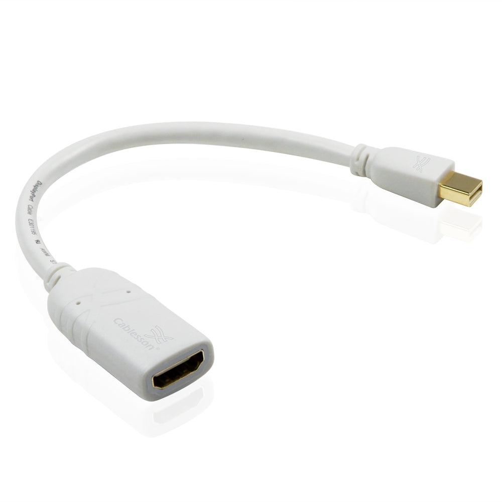 Apple Mini Displayport auf HDMI Adapter / Kabel von Cablesson - Thunderbolt Anschluss - VIDEO Adapter für Apple iMac, Mac Mini, MacBook Pro, MacBook Air & PCs mit Mini DP **Unterstützt Audio** 1080p HD