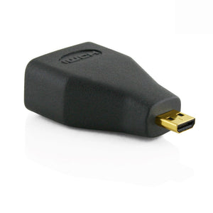 Cablesson - Micro-HDMI-auf-HDMI-Adapter - männlich Typ A auf Buchse Typ D - Schwarz