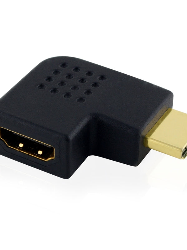 Cablesson Vertikal Flat links 270 Grad HDMI Adapter männlich auf weiblich Adapter Stecker Kabel - 1080p, 3D, High Speed mit vergoldeten Steckern - für HD, LCD, LED, UHD und Plasma Fernsehern set-up und Wandhalterungen