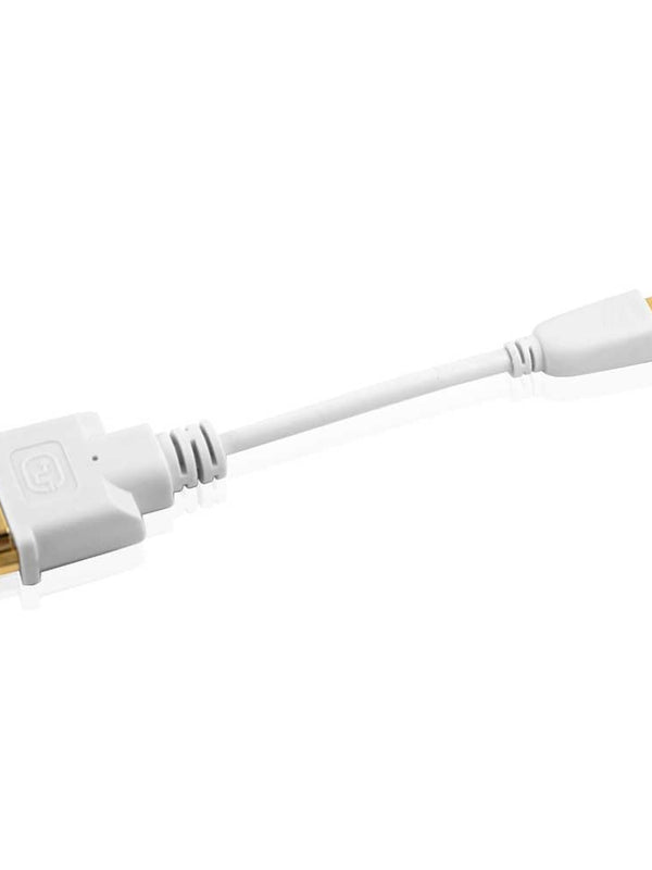 Cablesson - Mini DVI auf DVI Adapter (Apple Mini DVI auf DVI-D Adapterkabel) - weiß - verbindet Ihren Apple iMac, Mac mini, Macbook, PowerBook G4 mit einem externen DVI Bildschirm oder Beamer