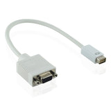 Cablesson Mini DVI auf VGA Adapter - Weiß - Verbinden Sie Ihren Apple iMac, Mac mini, Macbook, PowerBook G4 an einen externen VGA Bildschirm oder Beamer