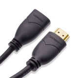 Cablesson Basic 0.2m High Speed HDMI Extension Cable (HDMI Type A, HDMI 2.1/2.0b/2.0a/2.0/1.4) - 4K, 3D, UHD, ARC, Full HD, Ultra HD, 2160p, HDR - for PS4, Xbox One, LCD, LED, UHD, 4k TVs - Black