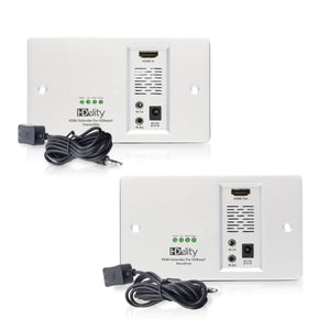 Cablesson HDelity HDBaseT 70m Wall Plate Extender (70m) (HDMI + IR) 4Kx2K Ultra HD Over Single Cat5e/Cat6 /Cat7, RS232 with bidirectional IR Control. Support 3D, 1080p, 4k, Deep Colour, UHD, HDR, CEC